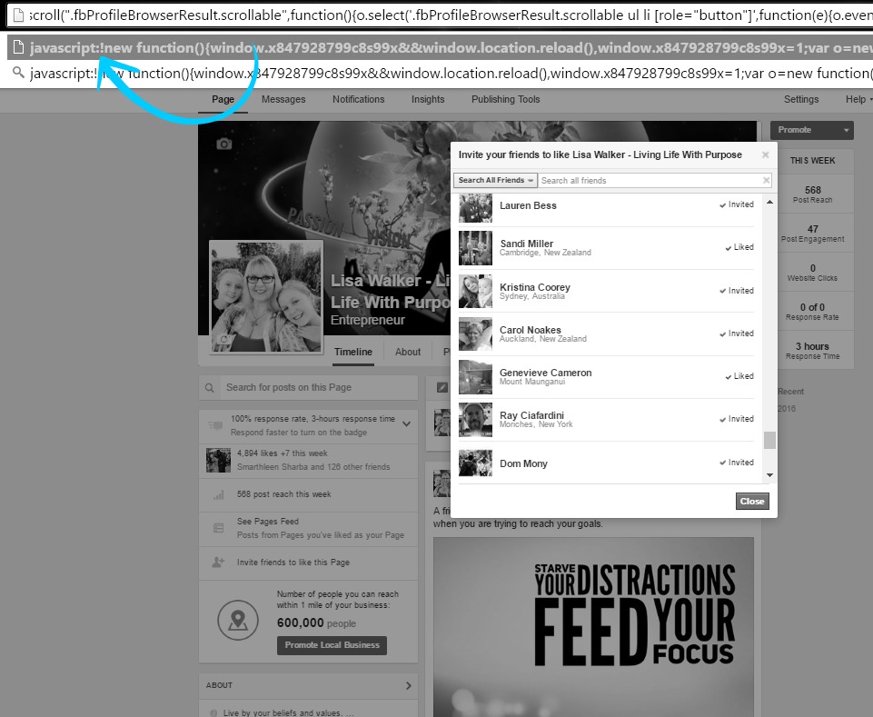 facebook fanpages